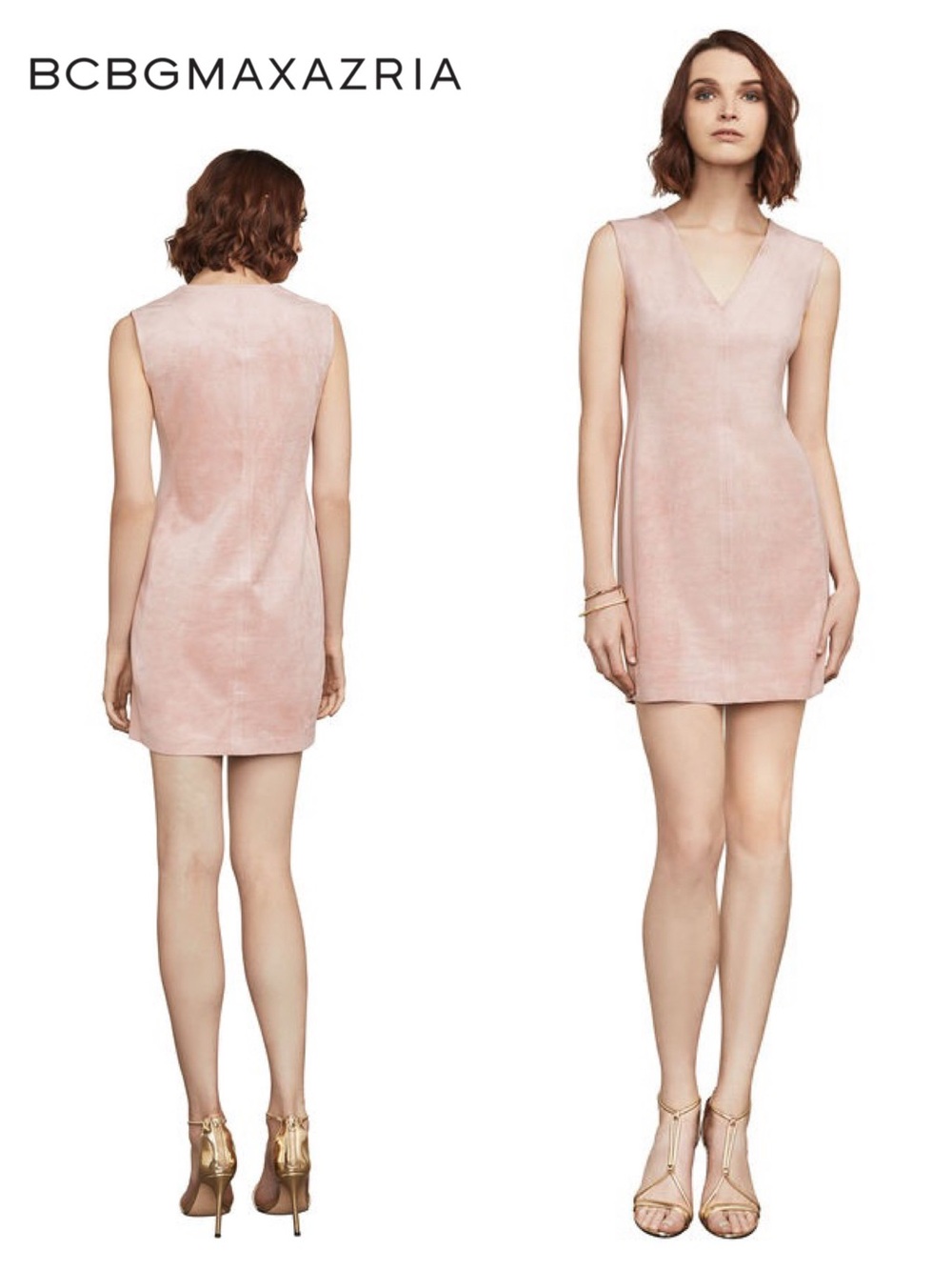 BCBGMaxAzria Malina Faux-Suede Dress